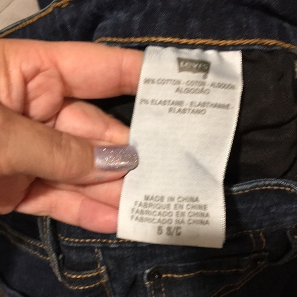 Levi’s 535 Denim Leggings silver tab Sz 5 - Picture 5 of 7